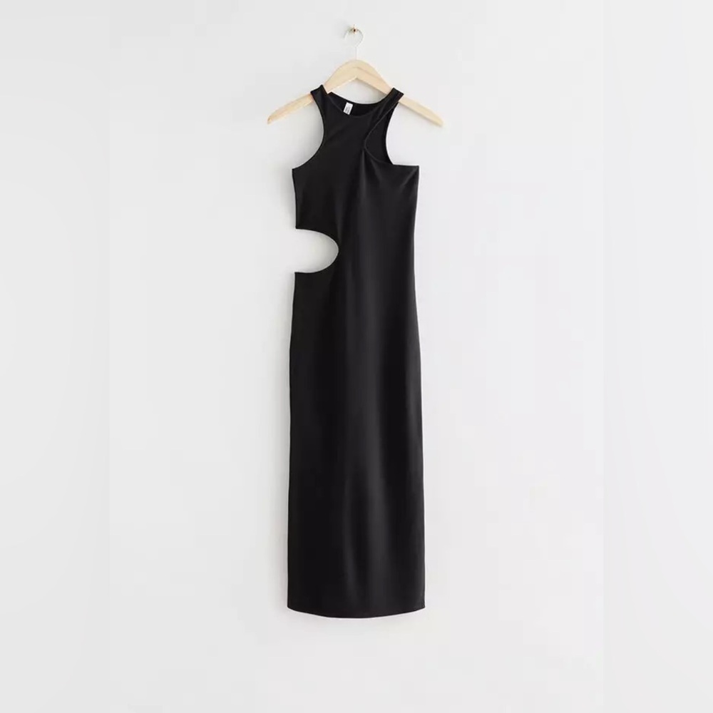 & Other Stories Midi Cutout Dress